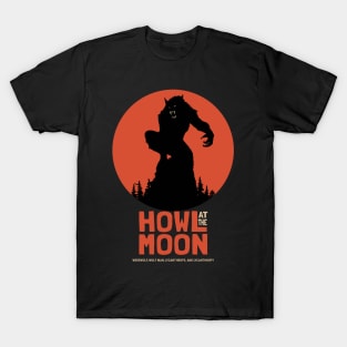 Vintage Werewolf Howling at the Moon T-Shirt